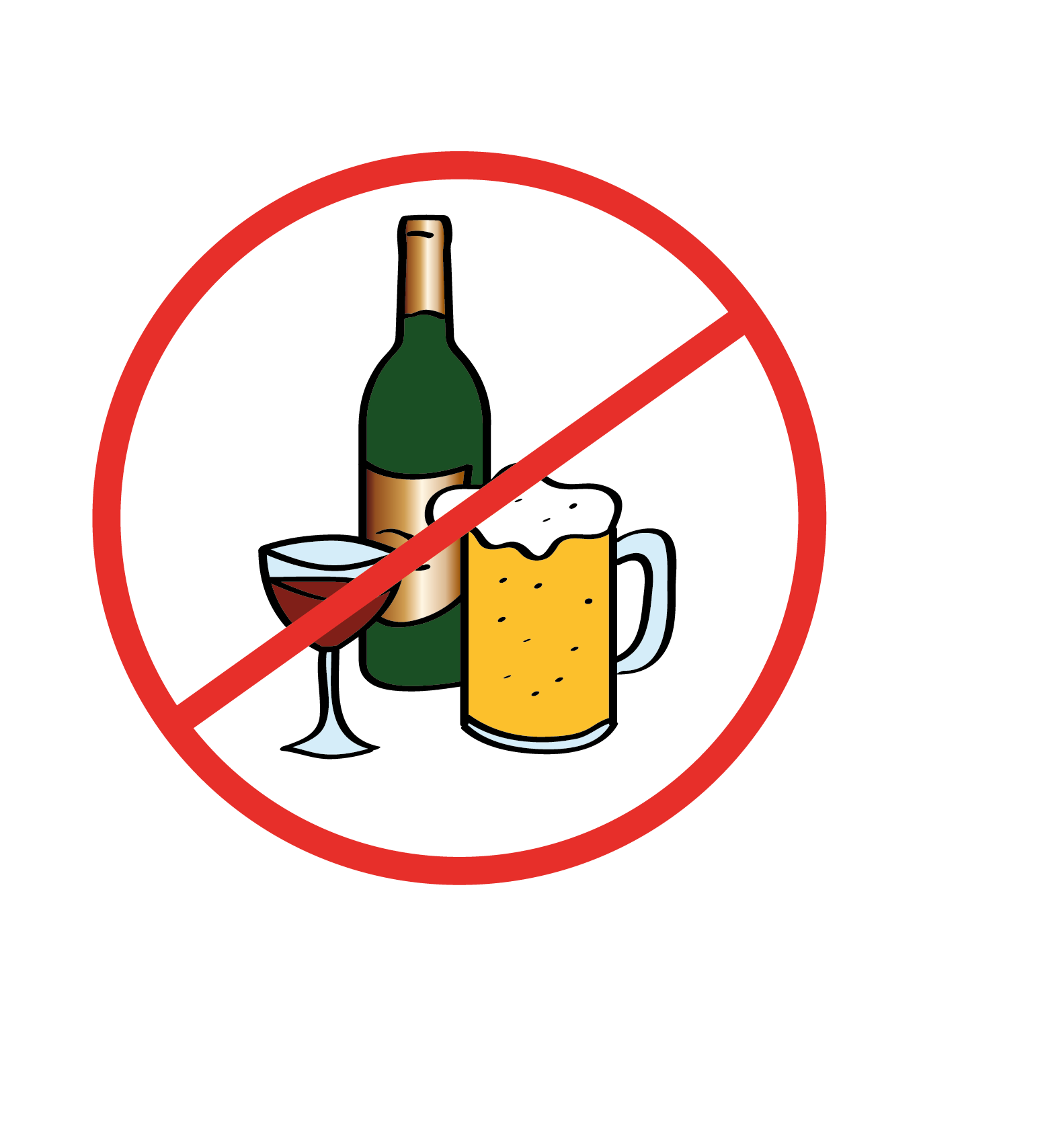 Schild: Alkohol verboten